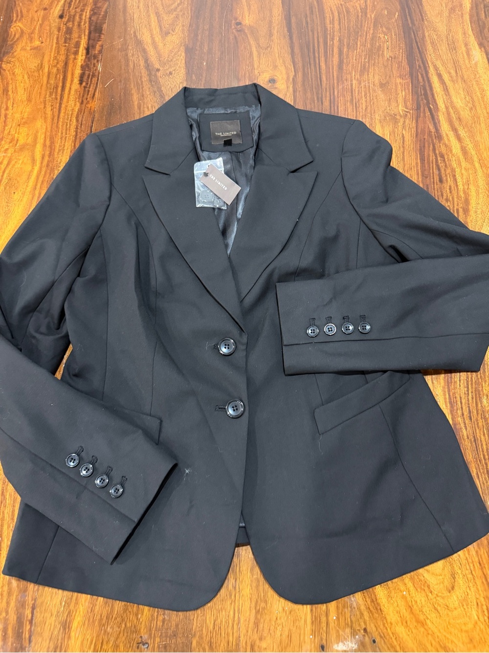 NWT The Limited Black Tailored Two-Button Blazer
